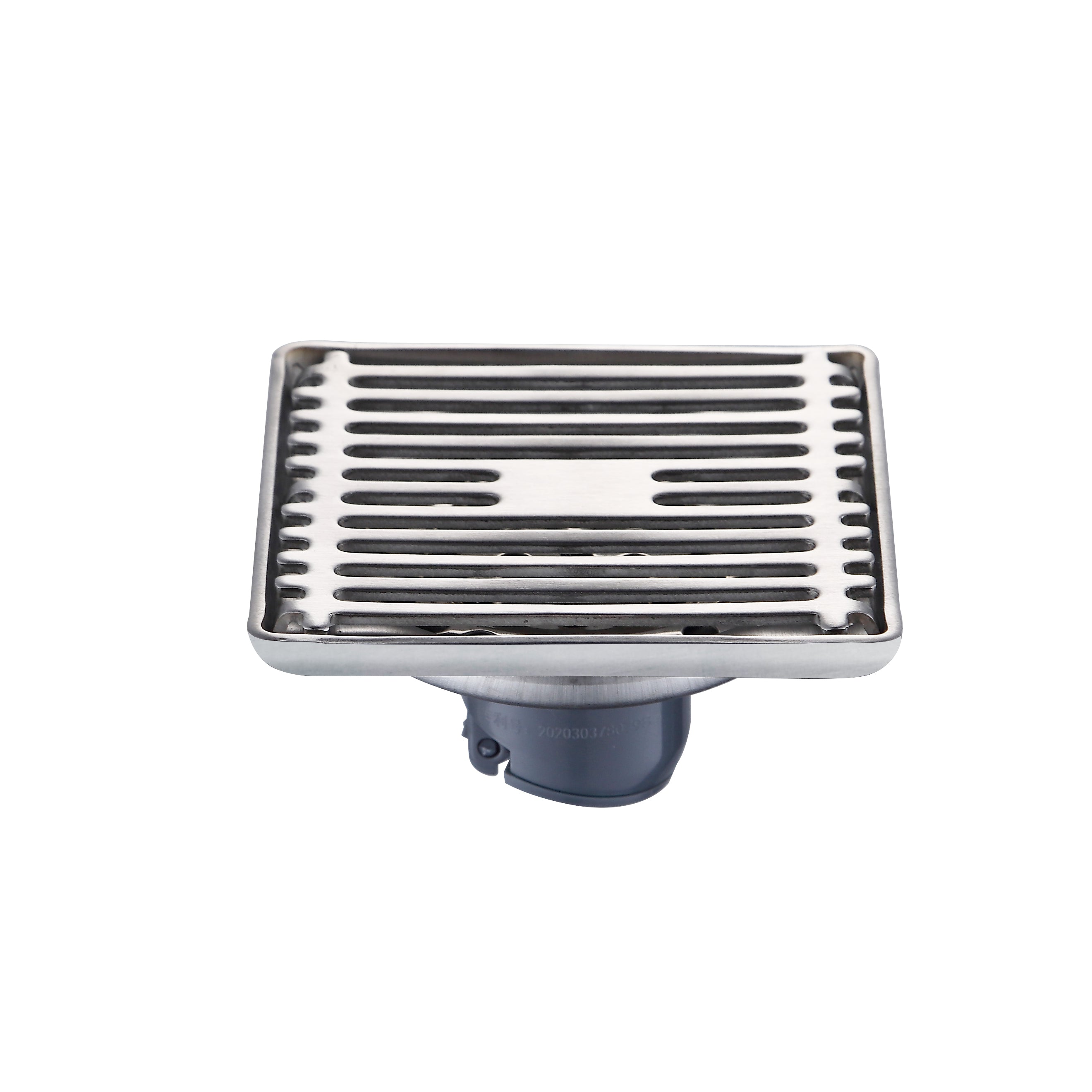 SQUARE FLOOR DRAIN 4" x 4" 5MM STAINLESS STEEL