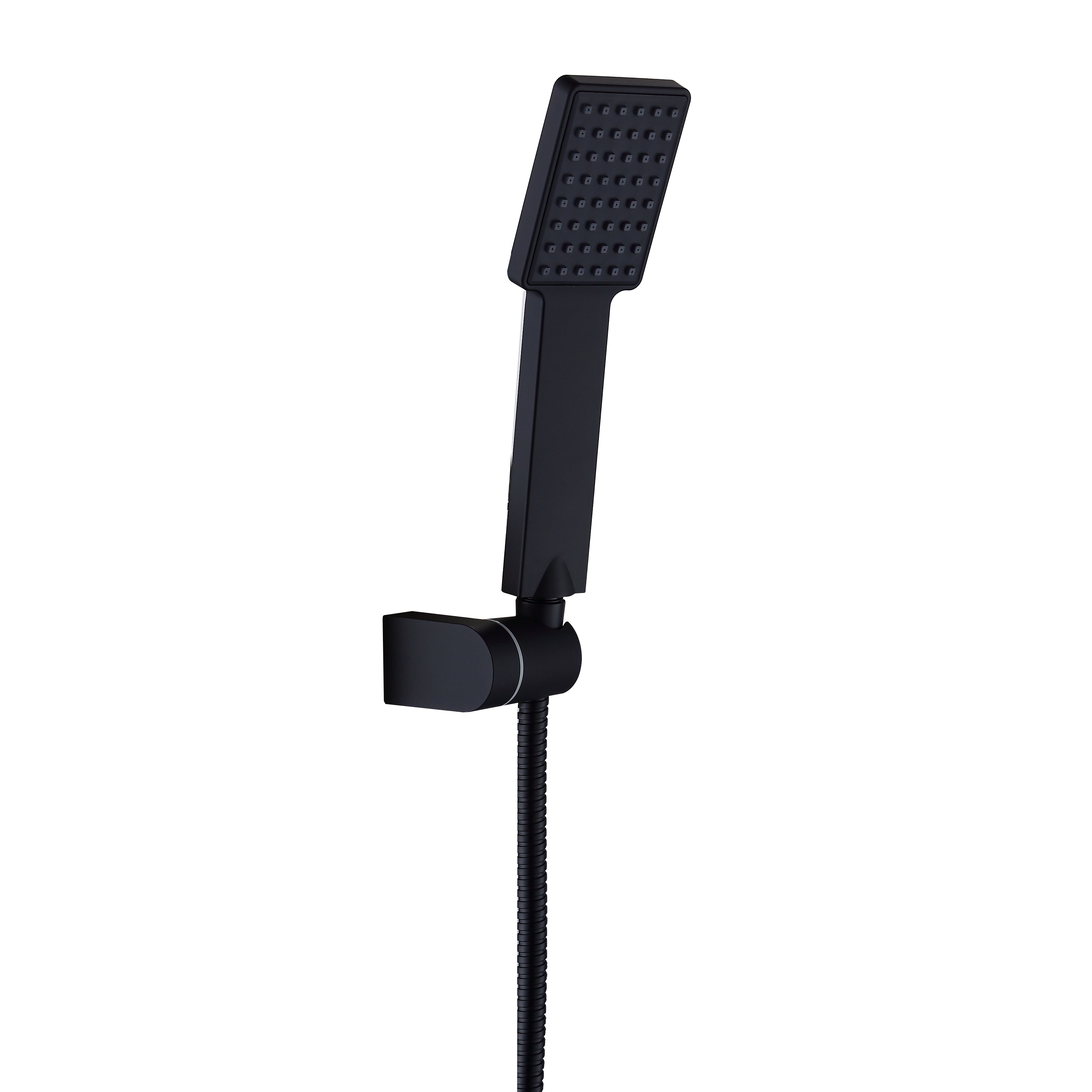 1-SETTING SQUARE HAND SHOWER KIT MATTE BLACK