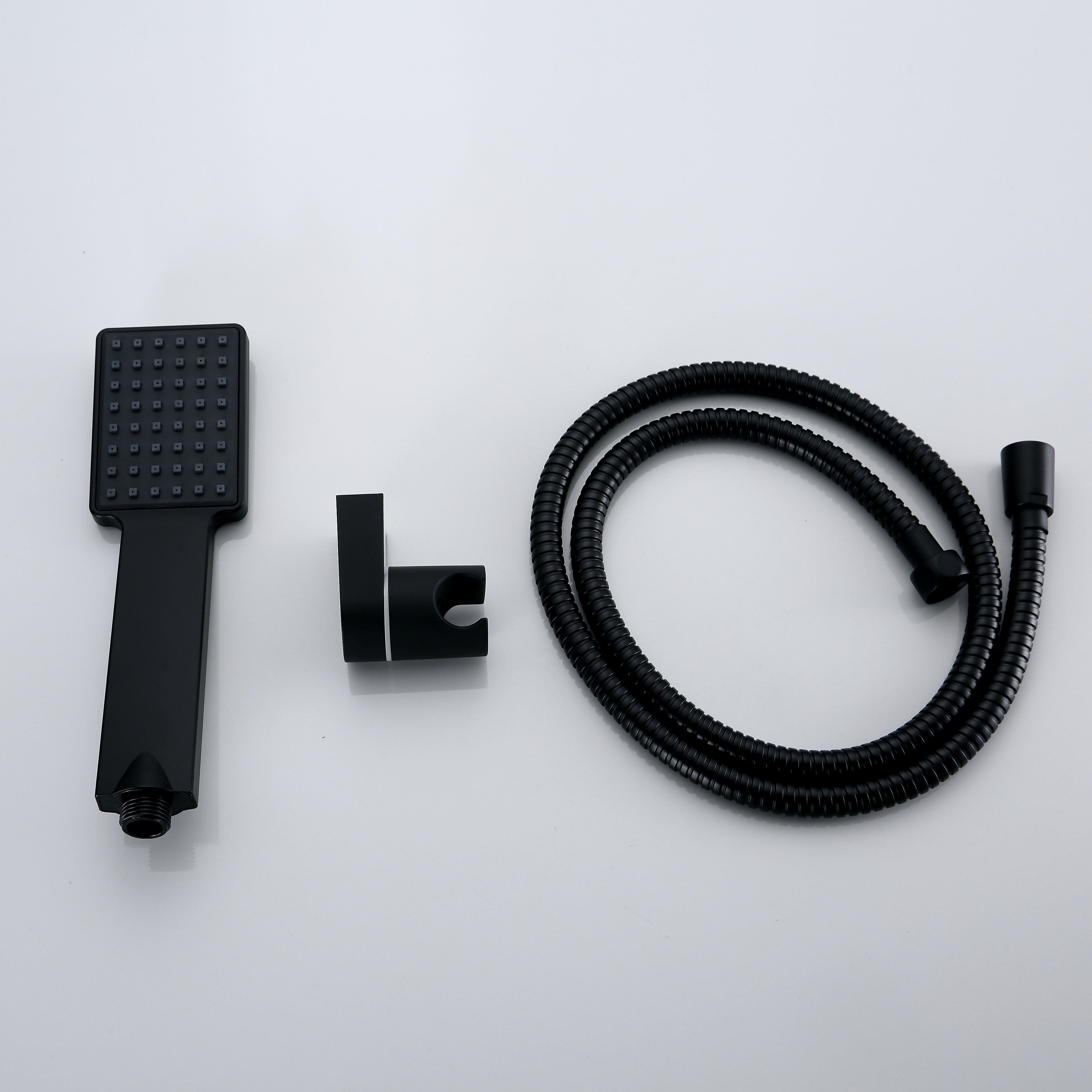 1-SETTING SQUARE HAND SHOWER KIT MATTE BLACK