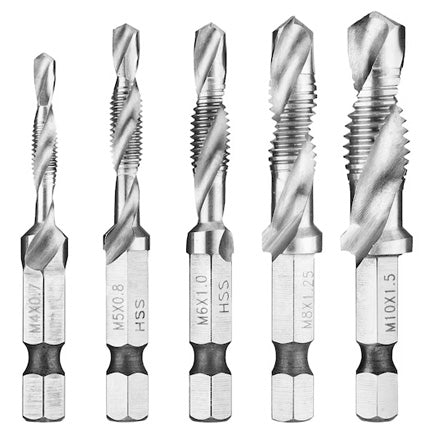 Tap drills, 5 pieces