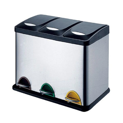 STAR RECYCLING BIN 45L STAINLESS STEEL