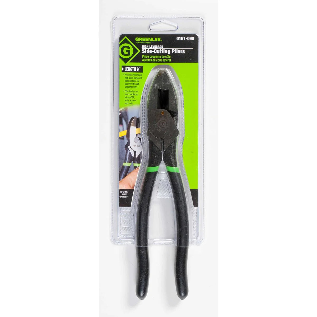 9" Dipped Grip High-Leverage Side-Cutting Pliers