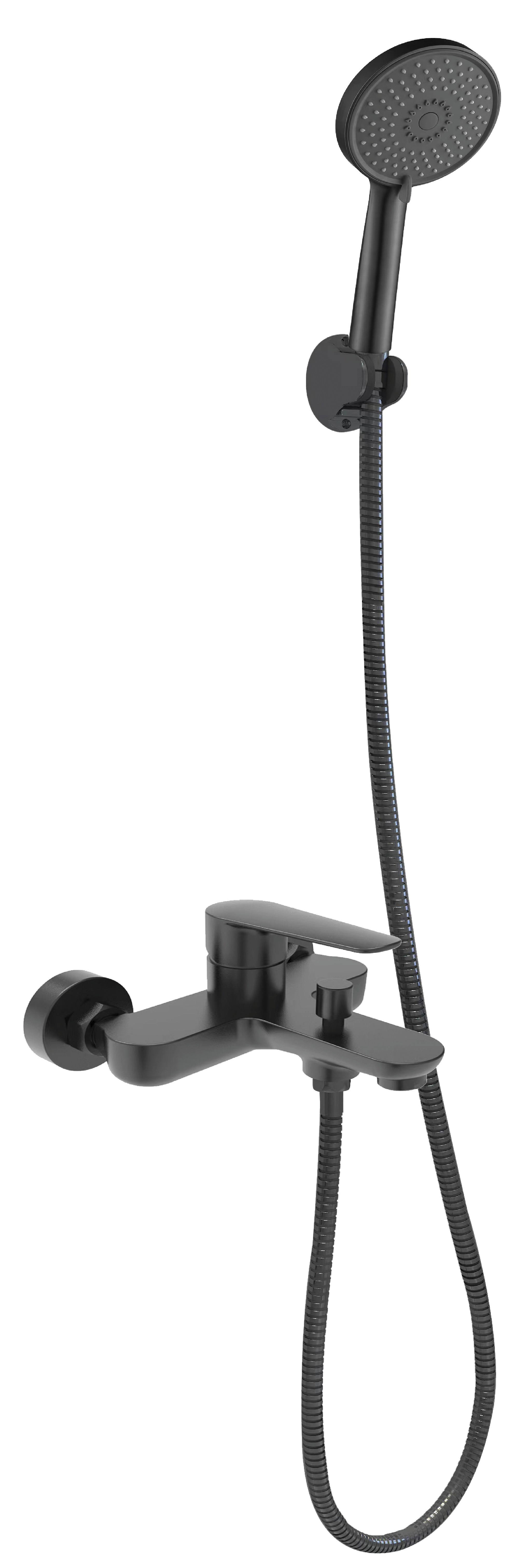 CLYDE HOT&COLD BATH & SHOWER FAUCET WITH KIT MATTE BLACK