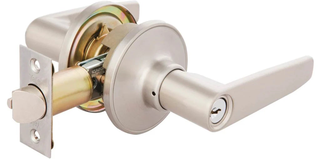 LEVERSET TUBULAR ENTRY SATIN NICKEL