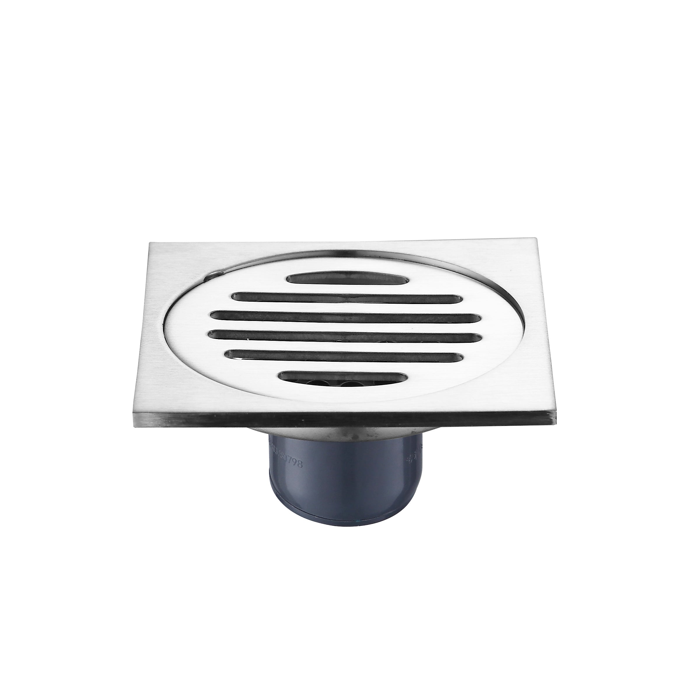 FLOOR DRAIN ROUND STAINLESS STEEL 4" X 4" 5MM