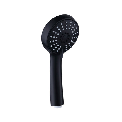 3-SETTING ROUND HAND SHOWER KIT MATTE BLACK