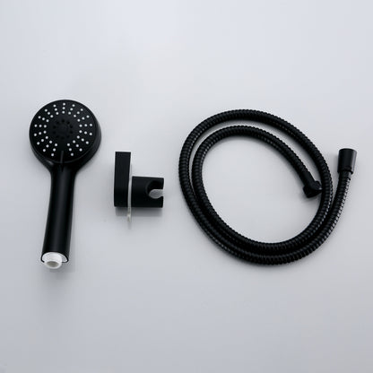 3-SETTING ROUND HAND SHOWER KIT MATTE BLACK