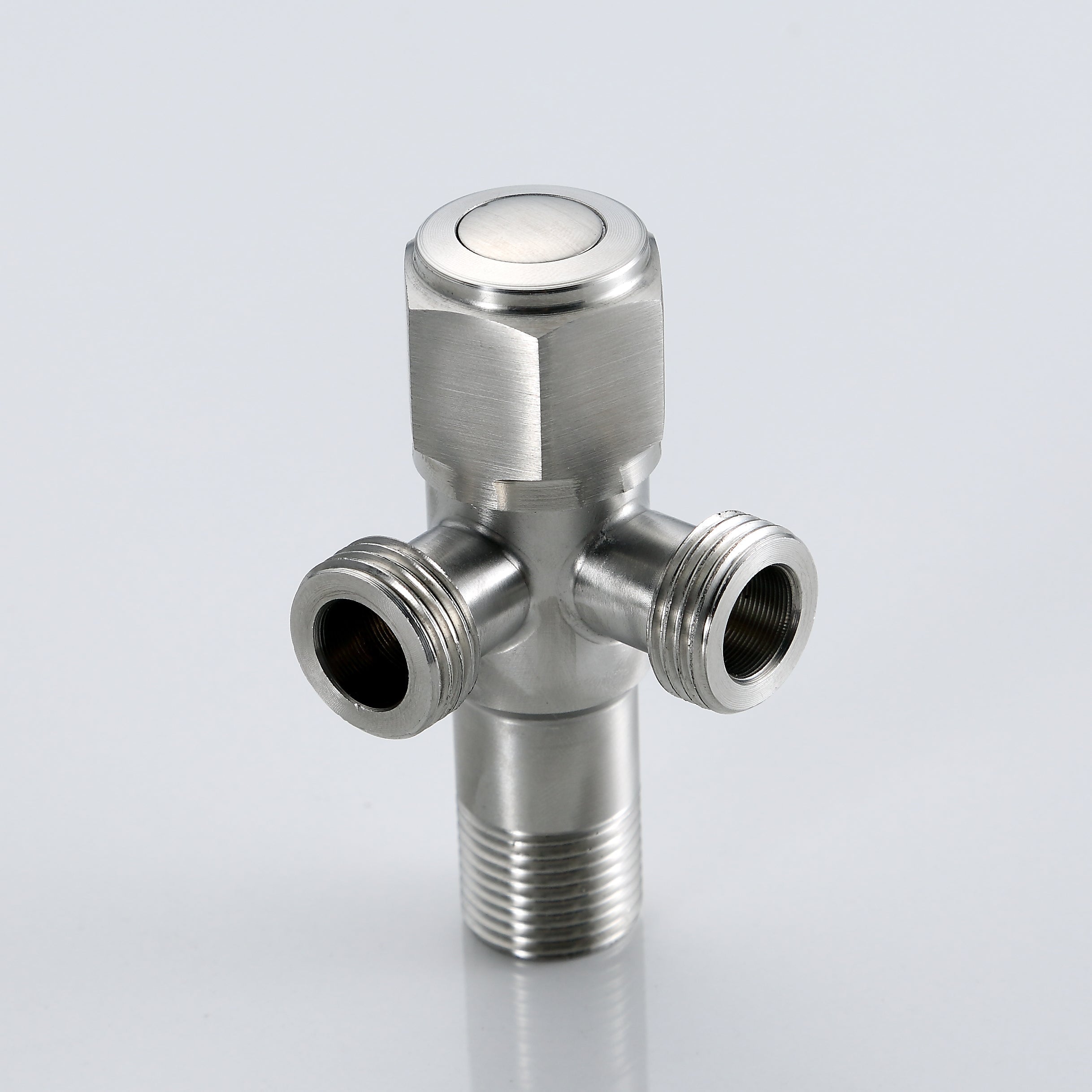 ANGLE VALVE 2-WAY M1/2" X M1/2" STAINLESS STEEL