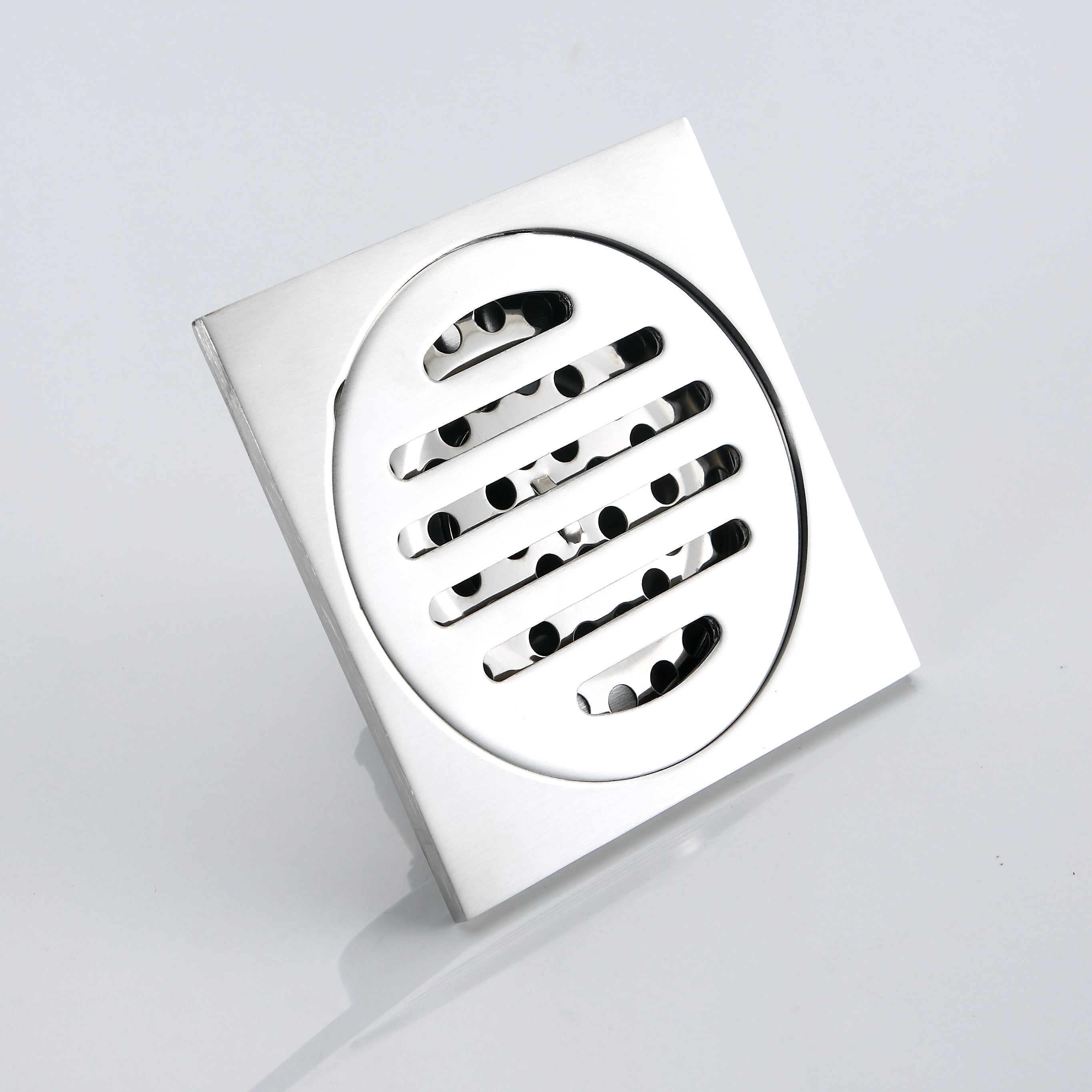 ROUND FLOOR DRAIN 4" x 4" 5MM STAINLESS STEEL