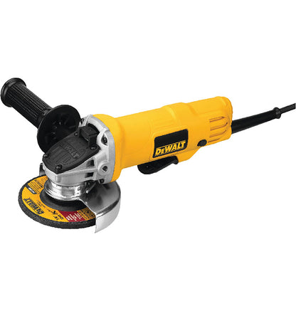 Dewalt DWE8200S is a 4″ angle grinder with slide switch